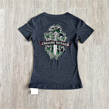 chrome hearts dagger vine graphic v neck short sleeve t-shirt